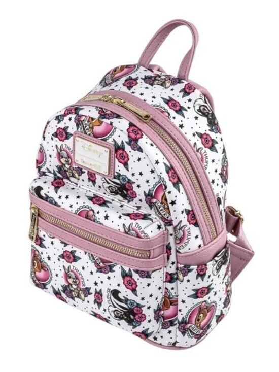 Loungefly Disney Bambi Thumper Tattoo Print Hearts Mini Backpack NWT main image 5